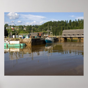 Pôster Médio na Baía de Fundy na Rua.