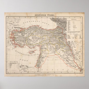Pôster Médio Oriente, Turquia, Syria