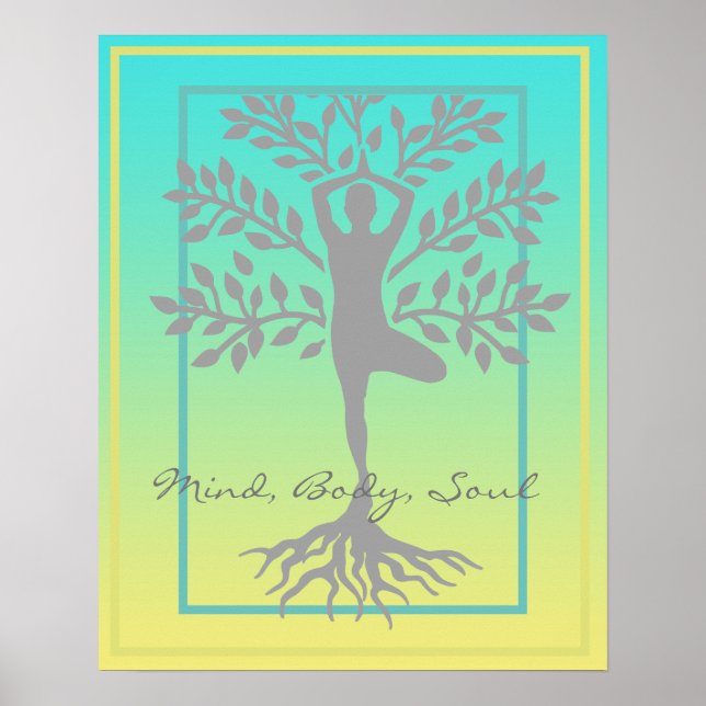 Poster Meditação da Mente, Corpo e Alma (Frente)