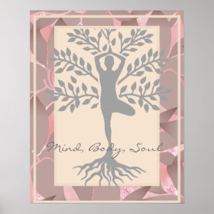 Poster Meditação de Alma do Corpo da Mente