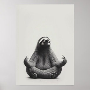 Poster Meditação de Lama na Posição do Lotus