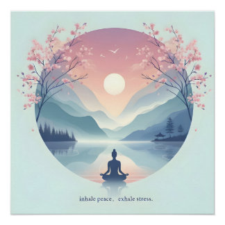 Pôster Meditação de Natureza Impressionante