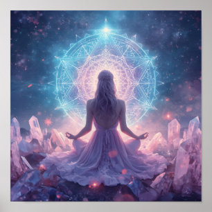 Poster Meditação do Cristal Celestial