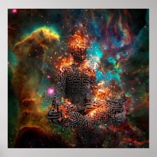 Poster Meditação do espaço