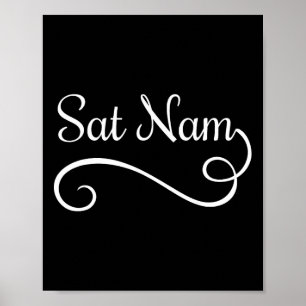 Poster Meditação Espiritual do Chakra Kundalini Yoga Sat
