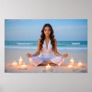 POSTER MEDITAÇÃO - IOGA - BEM-ESTAR - CARPE DIEM