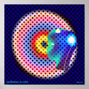 Pôster Meditação na cor
