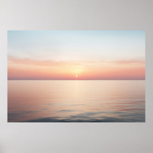 Poster Meditação Serena Tranquil - Paisagem Marítima