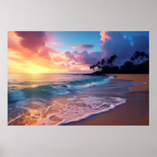 Poster Meditação Serena Tranquil - Paisagem Marítima