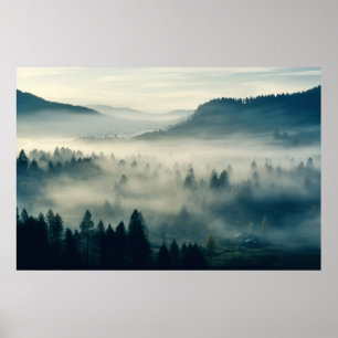 Poster Meditação Serene da Paisagem do Vale