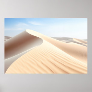 Poster Meditação Serene na Paisagem do Deserto