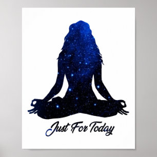 Poster Meditação Serenidade Ioga Aa Apenas Para Hoje Na S