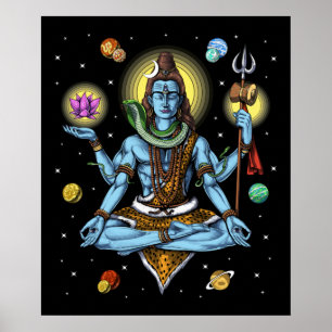 Poster Meditação Shiva