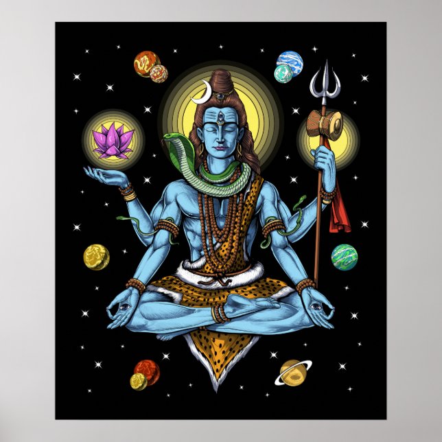 Poster Meditação Shiva (Frente)