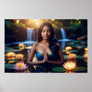 POSTER MEDITAÇÃO - YOGA - BEM-ESTAR - CARPE DIEM