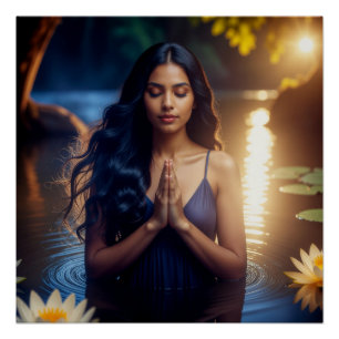 PÔSTER MEDITAÇÃO - YOGA - BEM-ESTAR - CARPE DIEM