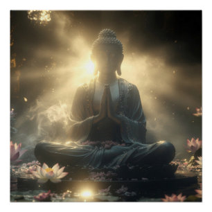 PÔSTER MEDITAÇÃO - YOGA - CARPE DIEM
