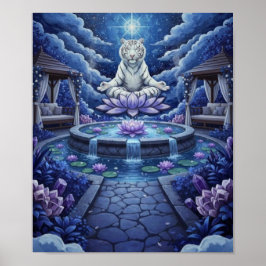 Poster MeditaçãoDoTigreBranco