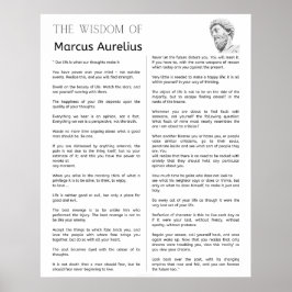 Poster Meditações Estáticas Marcus Aurelius. A sabedoria