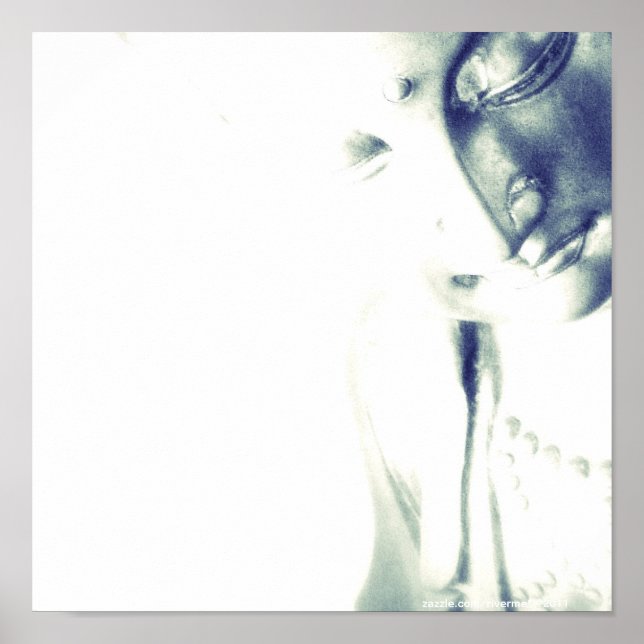 Pôster Meditando Buda — Luz da Serenidade (Frente)