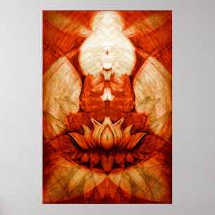 Poster Meditation.Lotus4