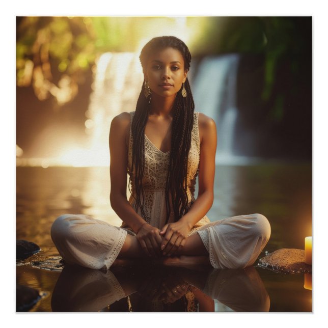 PÔSTER MEDITATION - YOGA - WELLNESS - CARPE DIEM (Frente)