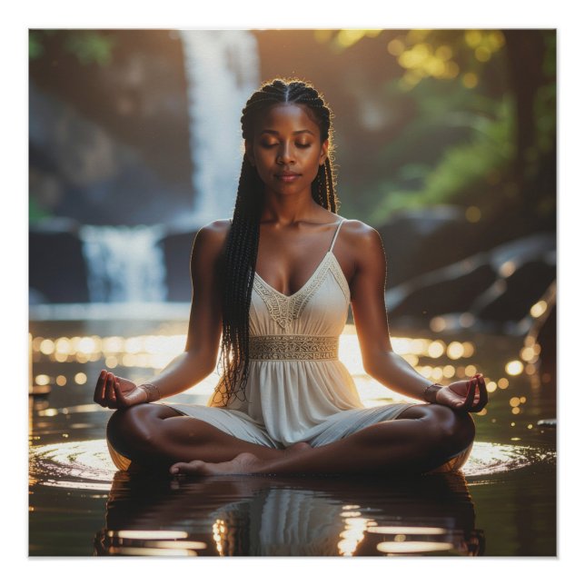 PÔSTER MEDITATION - YOGA - WELLNESS - CARPE DIEM (Frente)