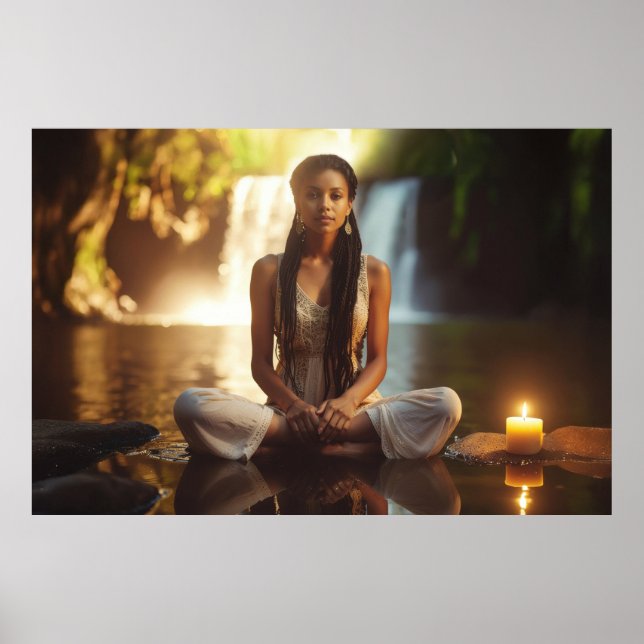 POSTER MEDITATION - YOGA - WELLNESS - CARPE DIEM (Frente)