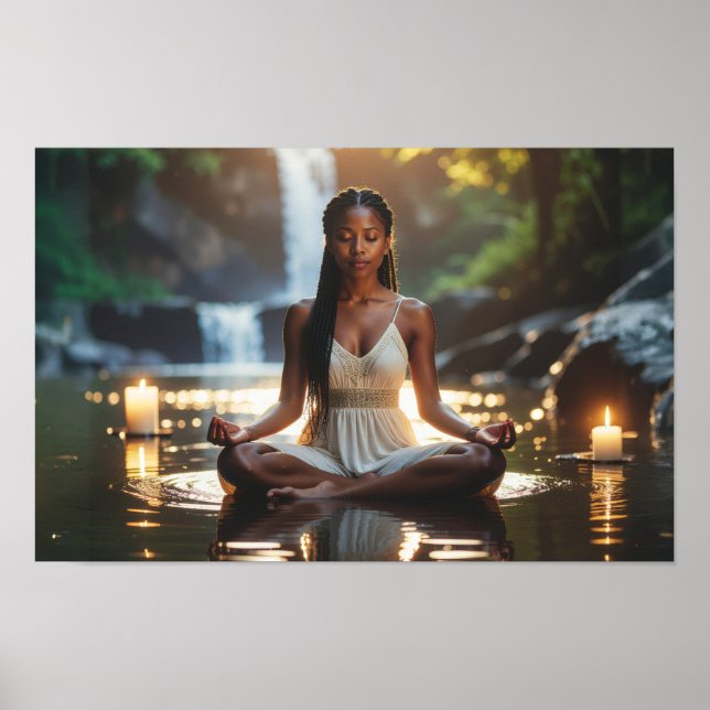 POSTER MEDITATION - YOGA - WELLNESS - CARPE DIEM (Frente)
