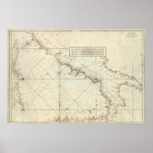 Pôster Mediterranean Sea (Frente)