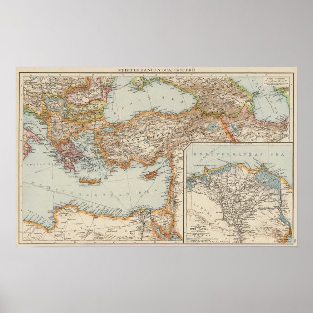 Pôster Mediterranean Sea E (Frente)