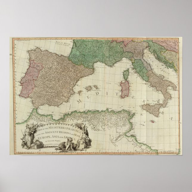 Poster Mediterranean West (Frente)