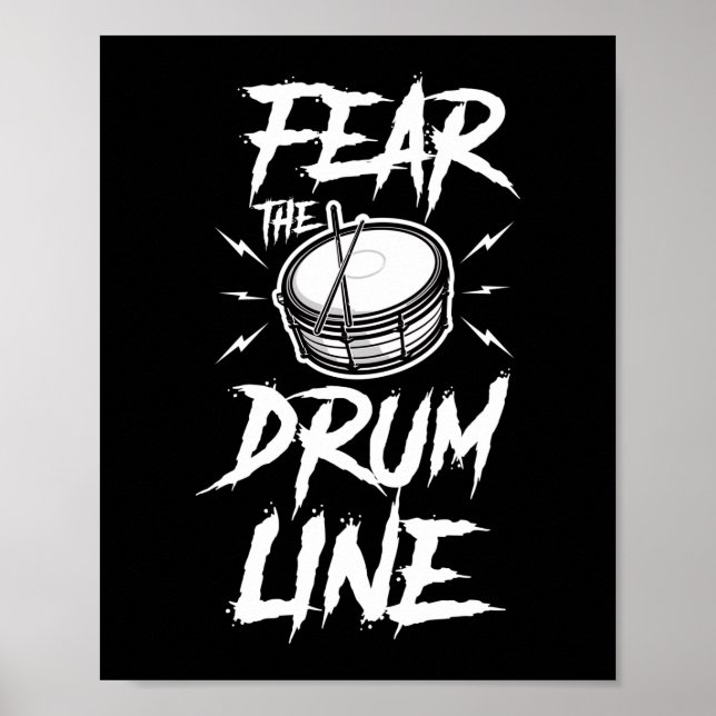 Poster Medo Da Banda De Marcha De Drumline (Frente)