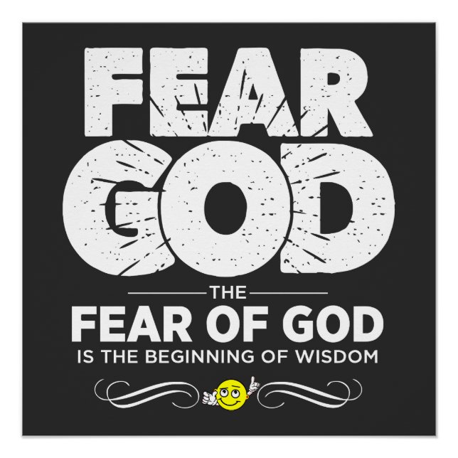 Pôster Medo de Deus (Frente)