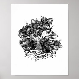 Poster MEDO NASCIDO: Arte de Tatuagem em Guiné (fundo bra