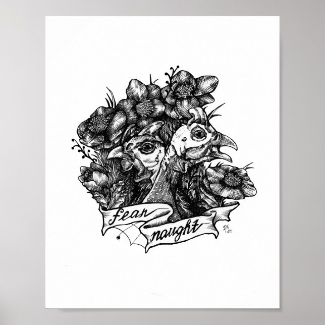 Poster MEDO NASCIDO: Arte de Tatuagem em Guiné (fundo bra (Frente)