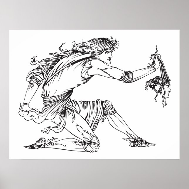 Pôster Medusa Aubrey Beardsley (Frente)