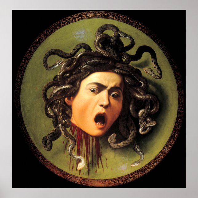 Pôster Medusa, Caravaggio (Frente)