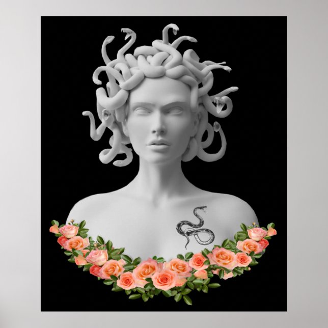 Poster Medusa Gorgon Mitologia Grega (Frente)