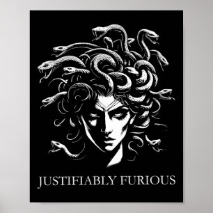 Poster Medusa Justificadamente Furiosa Mitologia Grega Fe