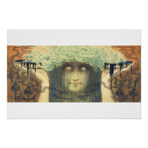 Pôster Medusa por Jean Delville, 1893