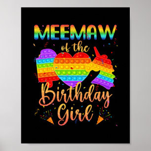 Poster MeeMaw Da Rapariga De Aniversário, Um Pop
