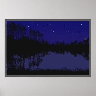 Poster meer em avondlight