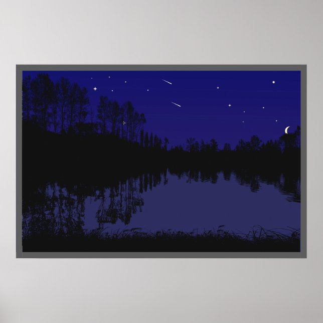 Poster meer em avondlight (Frente)