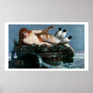 Poster Meerestille (mar calmo), 1886-87 (óleo no painel)