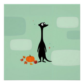Pôster Meerkat Thanksgiving Poster