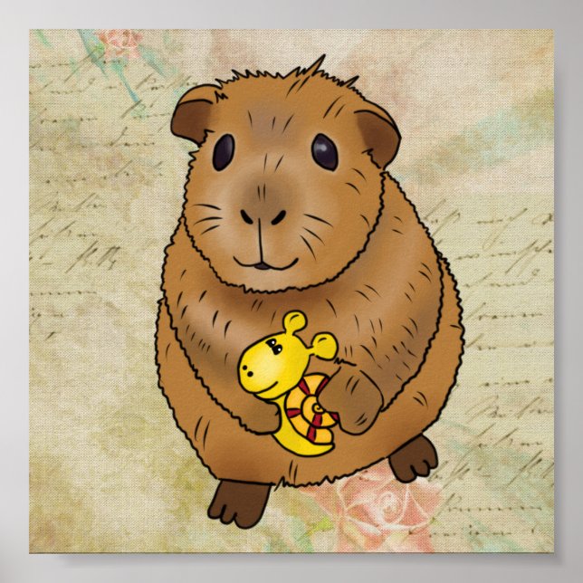 Poster Meerscheinchen und Schnecke (Frente)