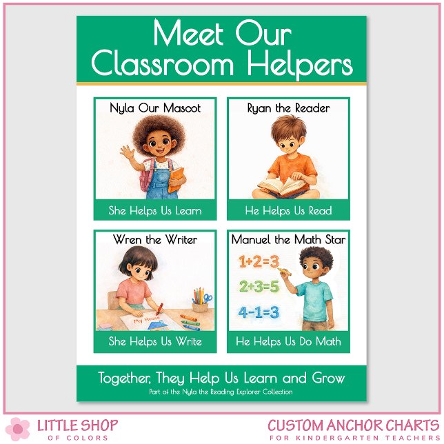 Poster Meet Our Classroom Helpers Teacher Anchor Chart (Criador carregado)