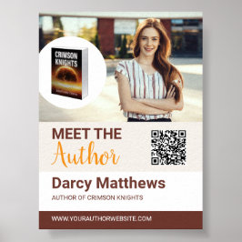 Poster Meet the Author Promo Photo Modern QR Code