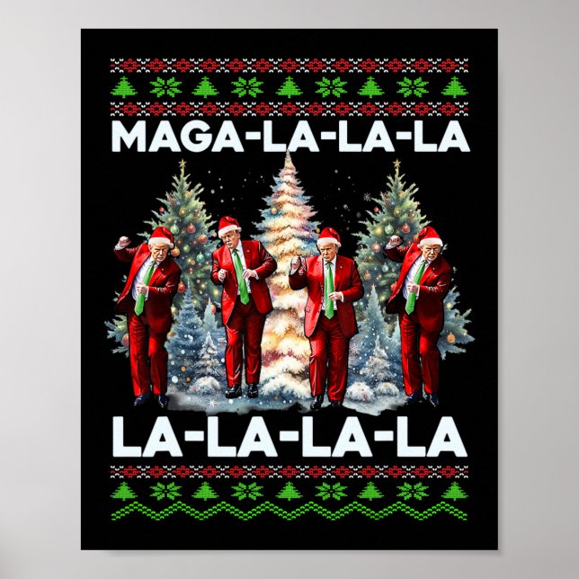 Poster Mega La Donald Trump Potus 47 Natal Feio (Frente)